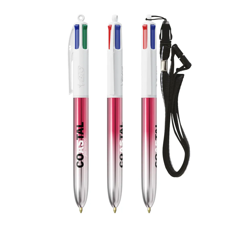 BIC® 4 Colours® Bicolor + kaulanauha
