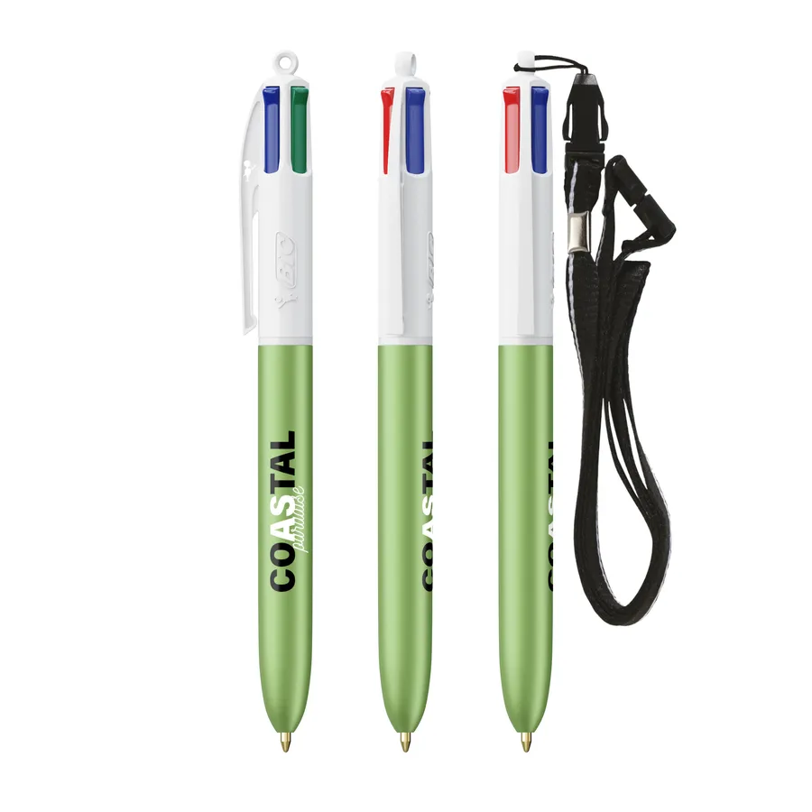 BIC® 4 Colours® Glacé kaulanauhalla