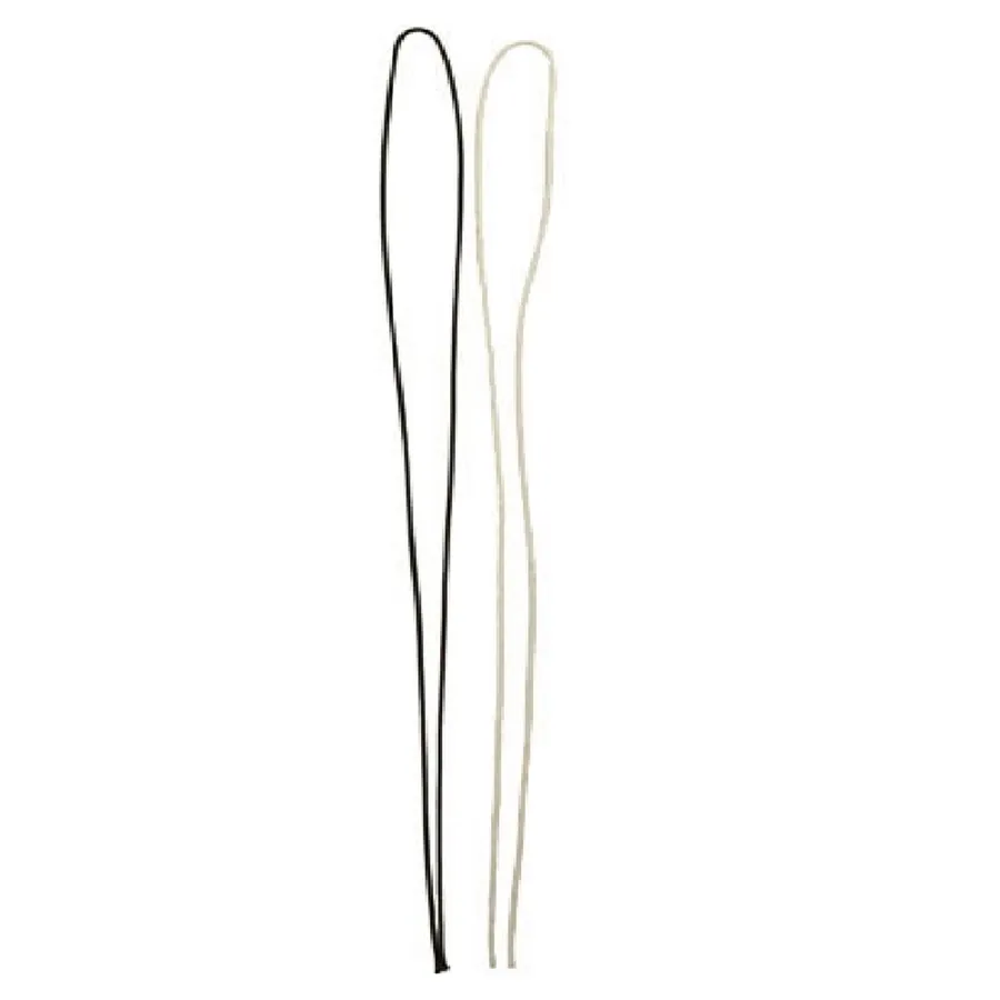Musta ohut nylonnauha silmukkana, pituus 80 cm.