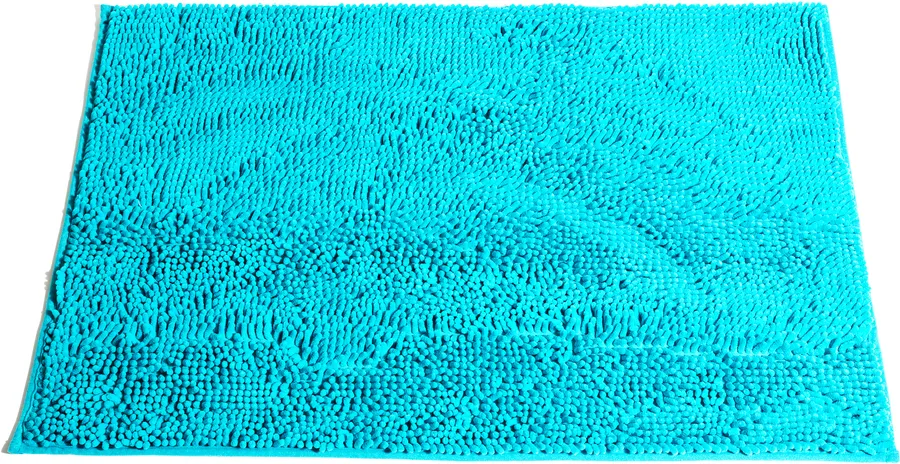 Turkoosi chenillepintainen Lord Nelson -kylpyhuoneenmatto, koko 60 x 90 cm.