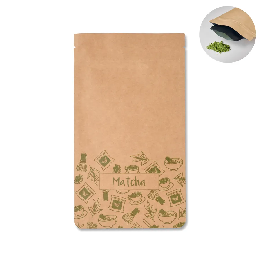 MATCHA-teejauheen paperipakkaus