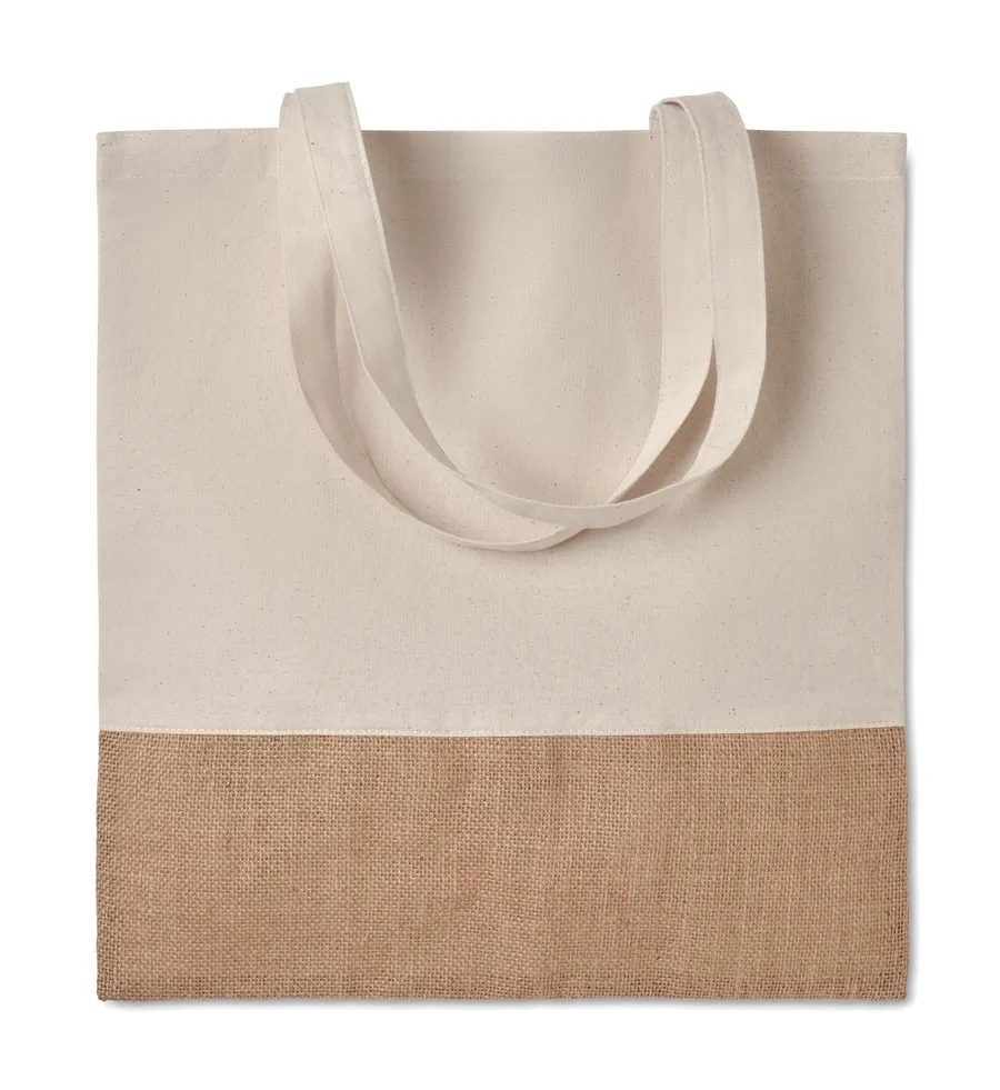 INDIA TOTE, Puuvilla juuttikassi