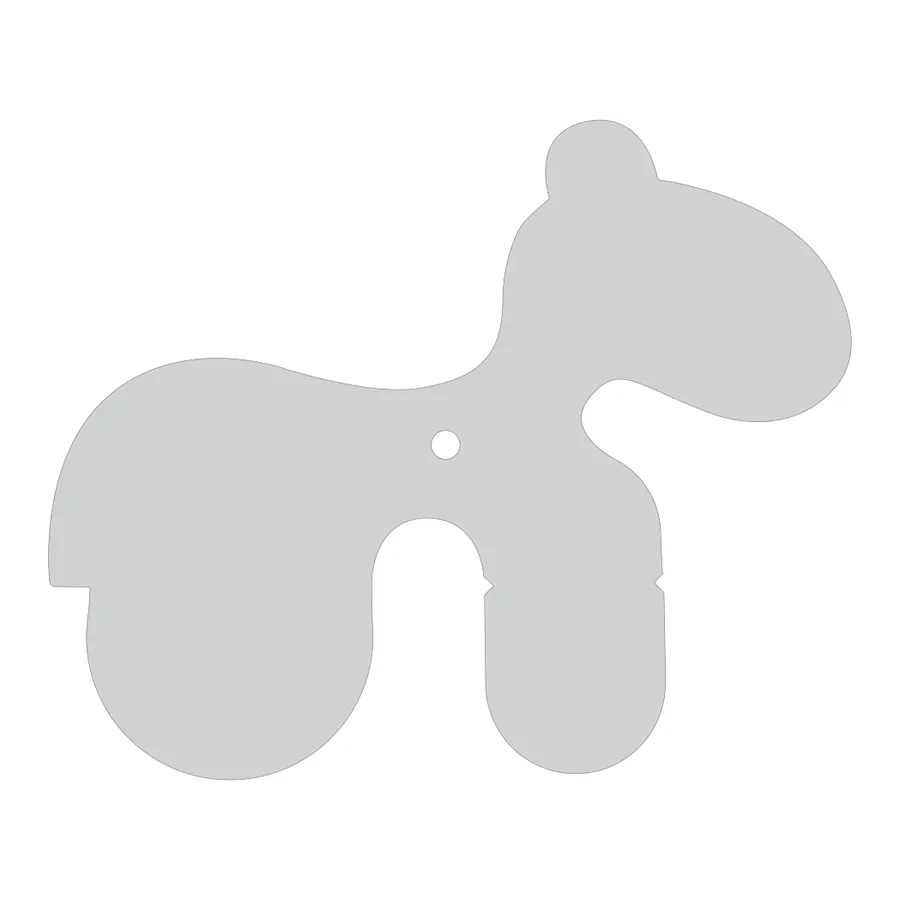 Design-heijastin Pony 69 x 57 mm