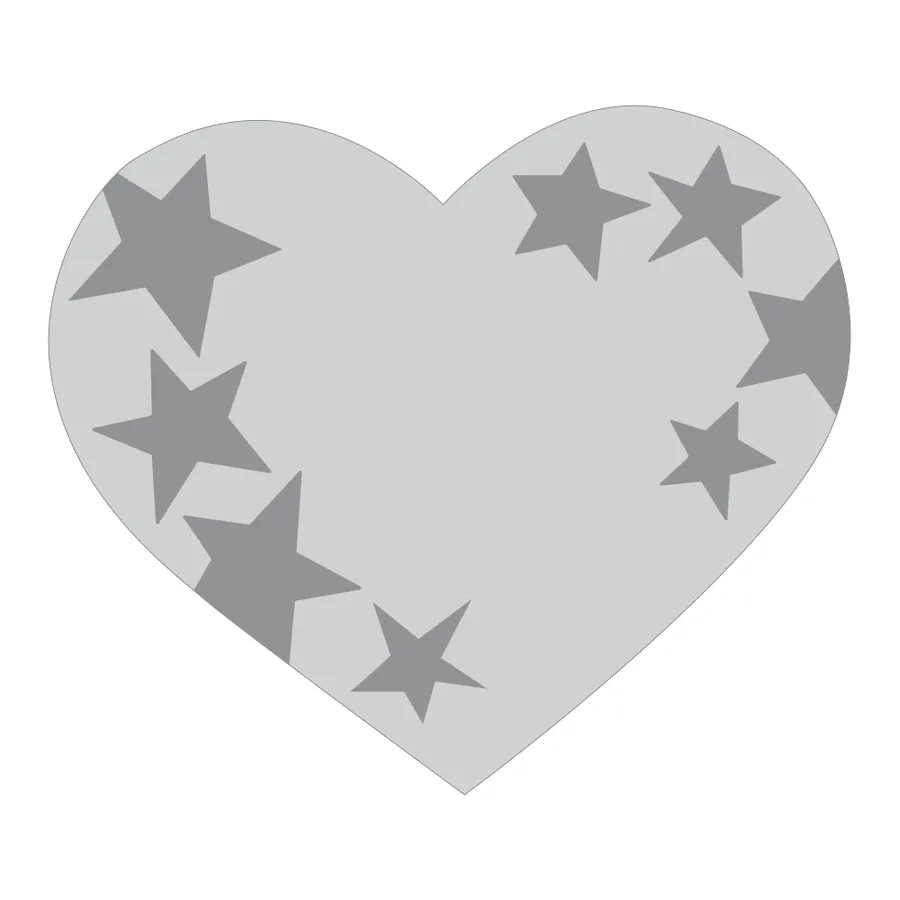 Design-heijastin Stars and Lovers 120 x 85 mm