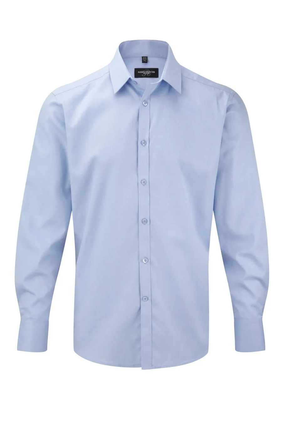 Men's long-sleeved herringbone shirt