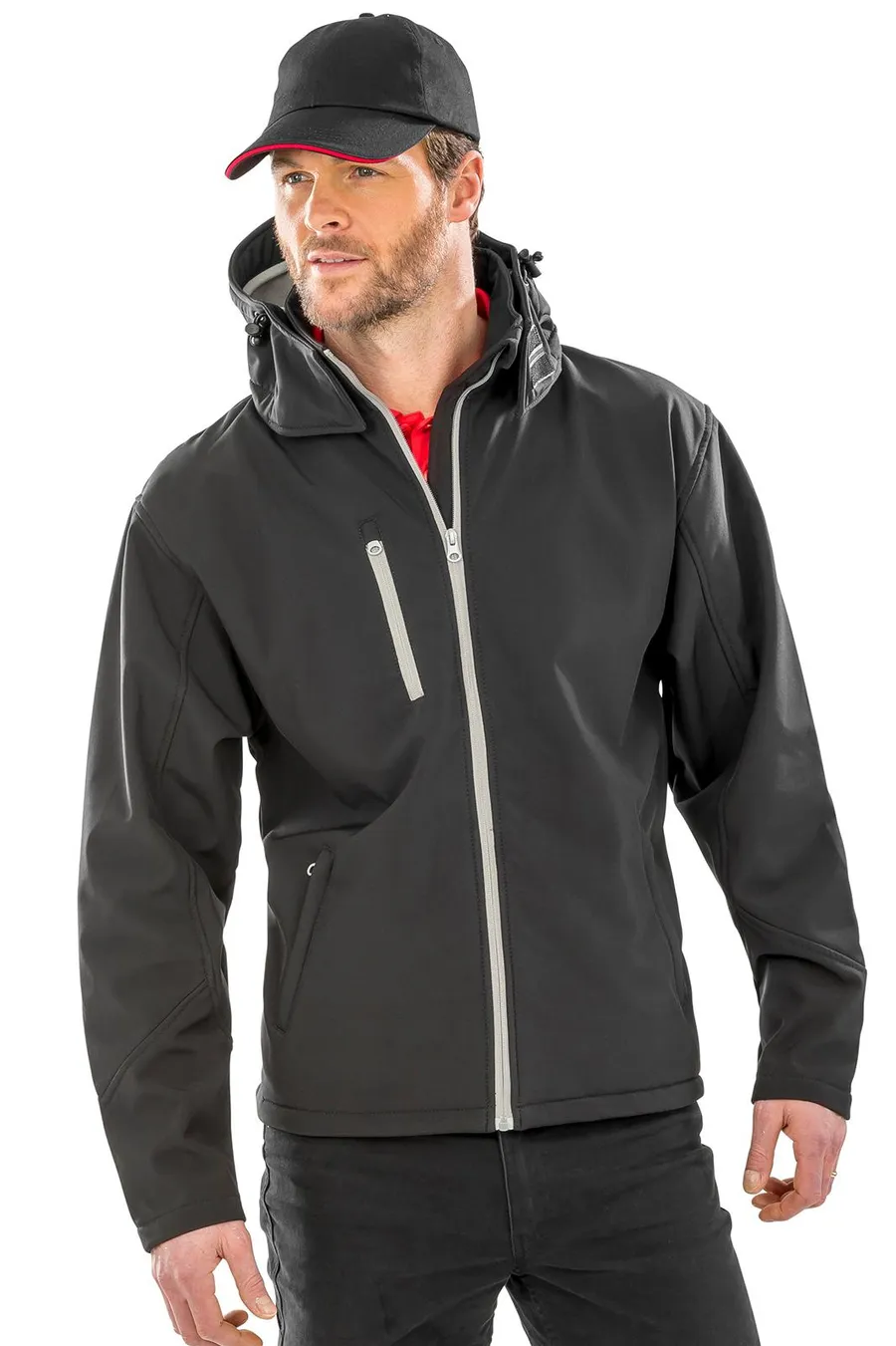 TX performance hooded softshell jacket