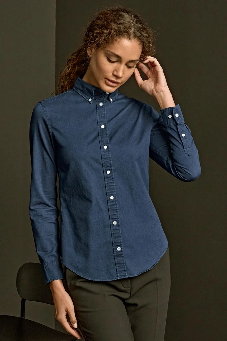 Women's casual twill shirt
