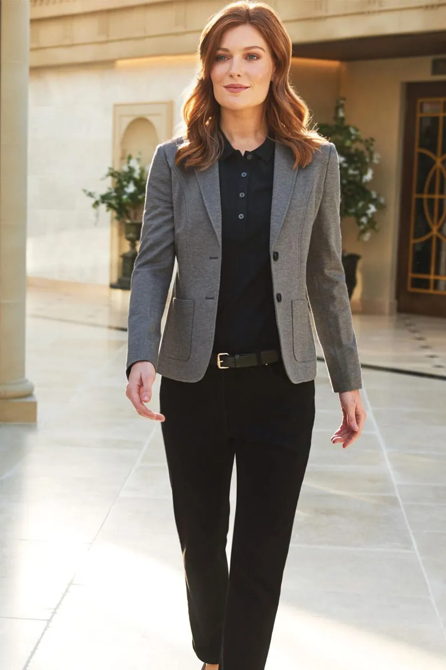 Naisten libra slim fit jersey stretch jacket