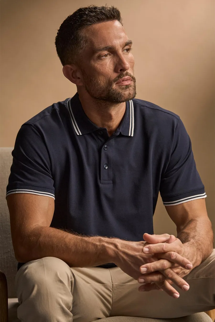 Luxury stripe stretch pikee