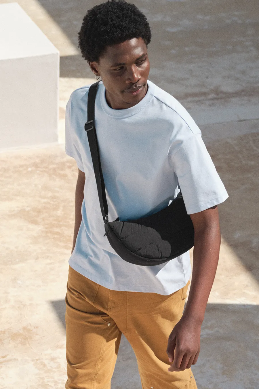 Quilted shoulder bag
