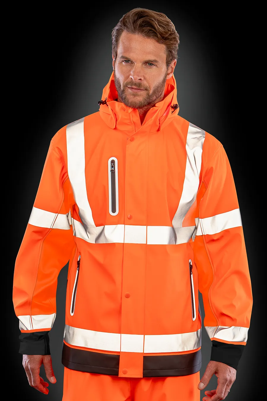 Prism waterproof high-visibility jacket