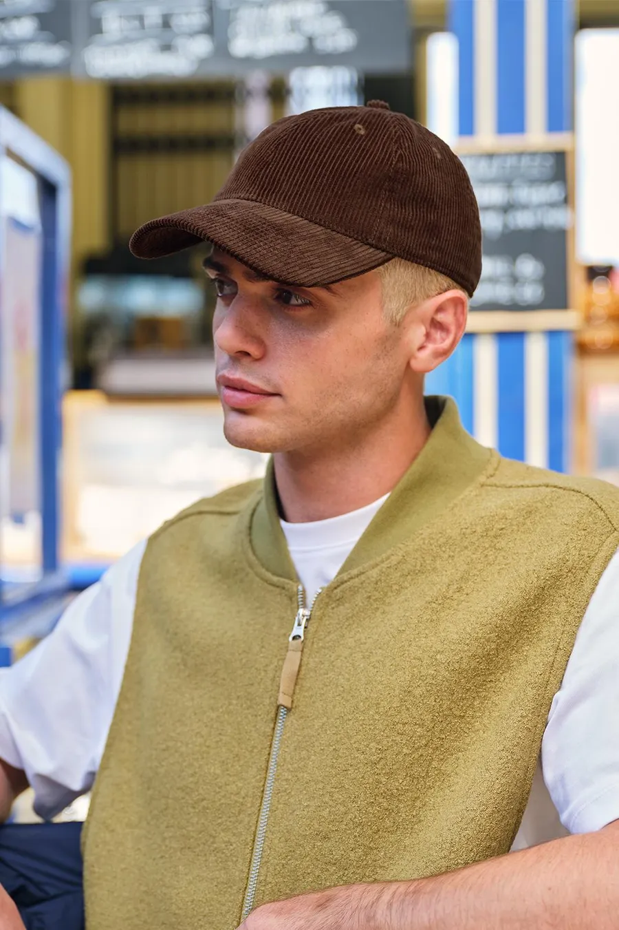 Corduroy dad cap