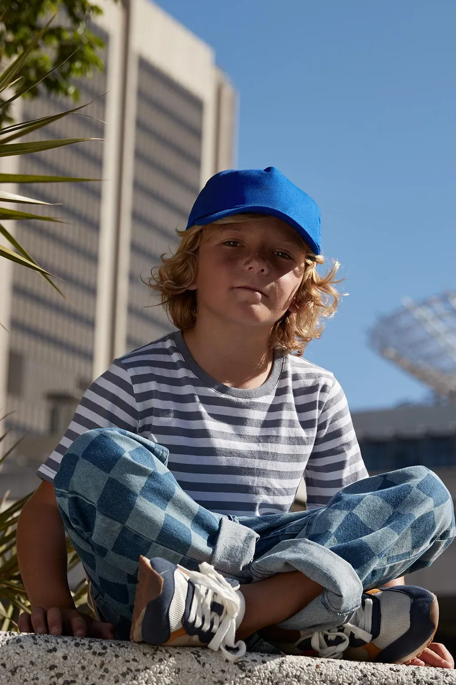 Children's twill 5-panel cap