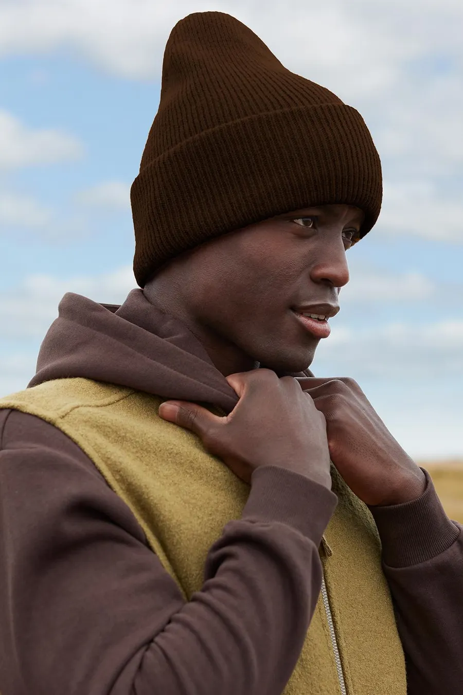 Classic recycled foldable beanie