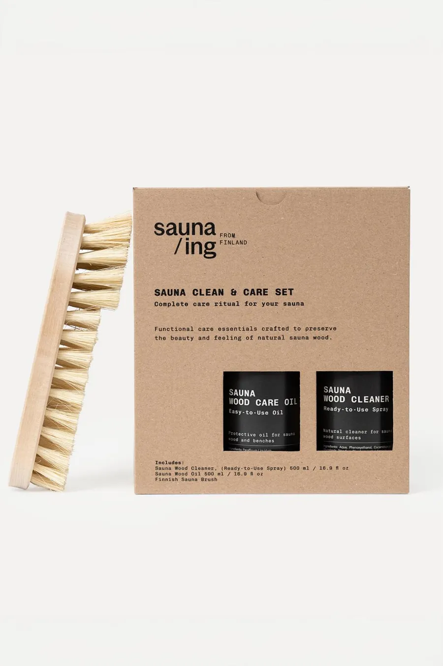 Sauna cleaning set
