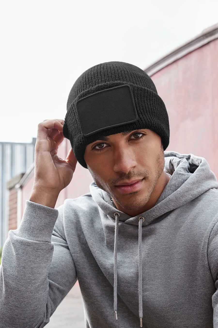 Thinsulate™ patch beanie