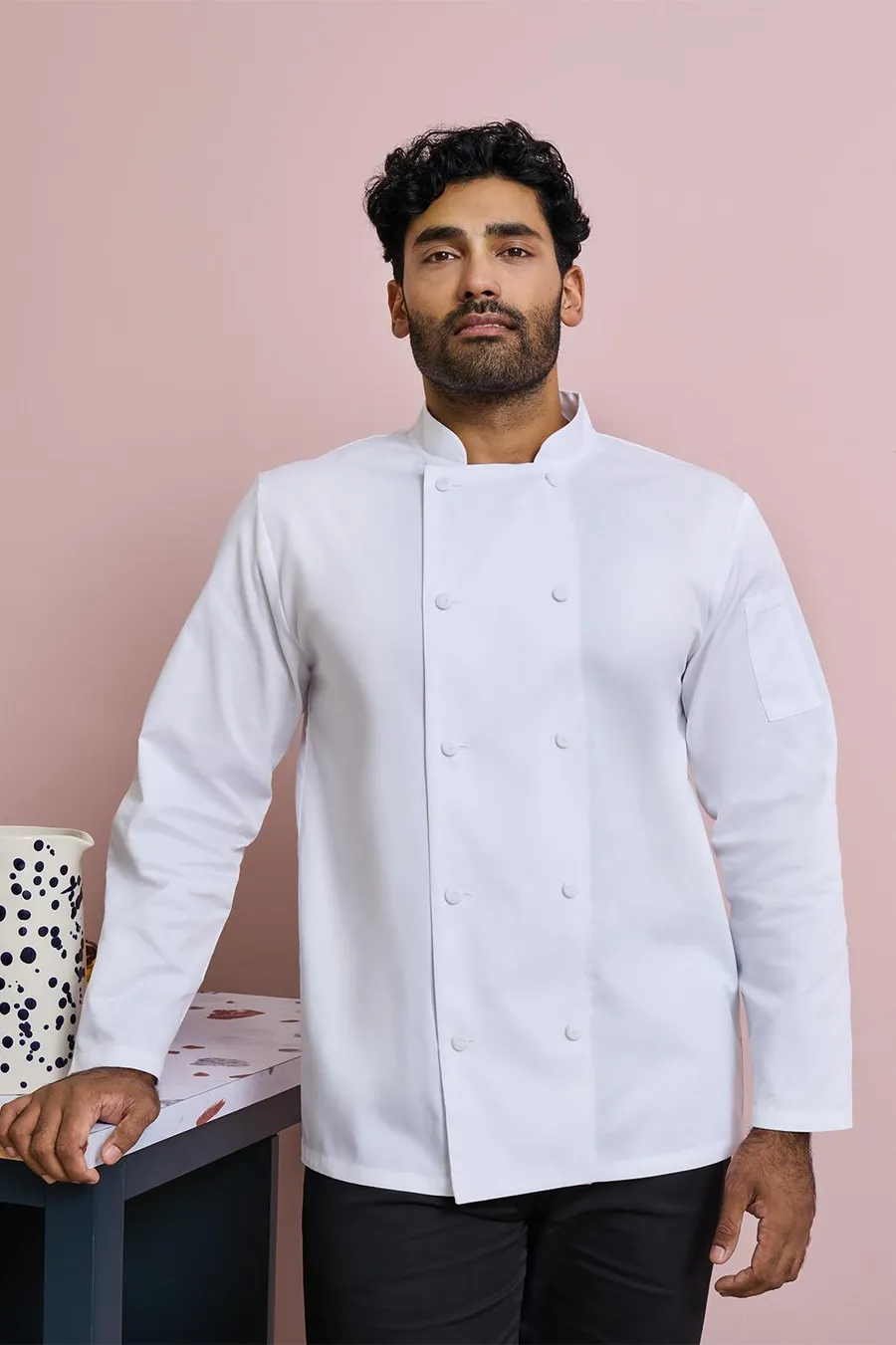 Long-sleeved coolchecker® chef's jacket