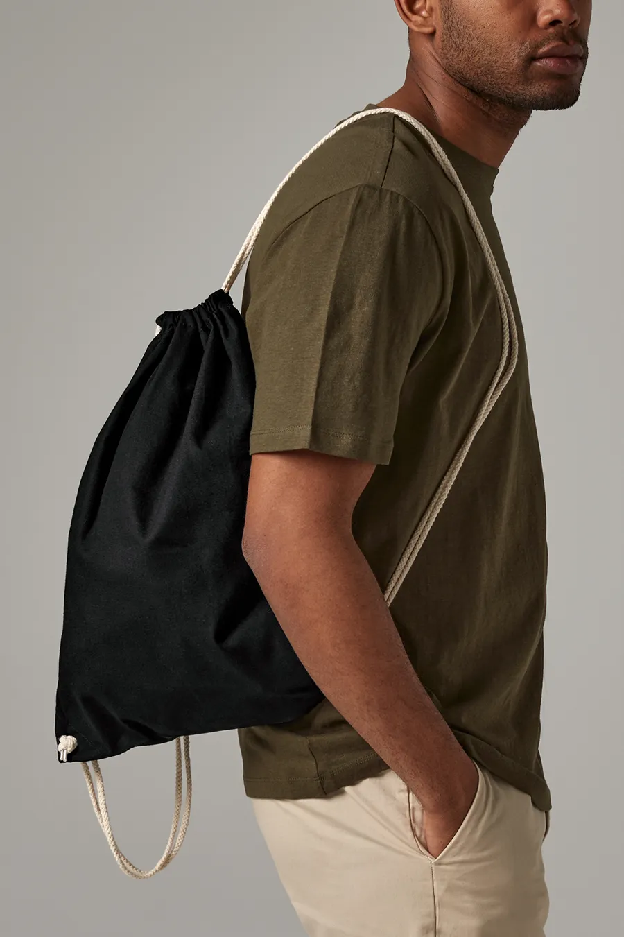 Recycled cotton gym bag 12 l