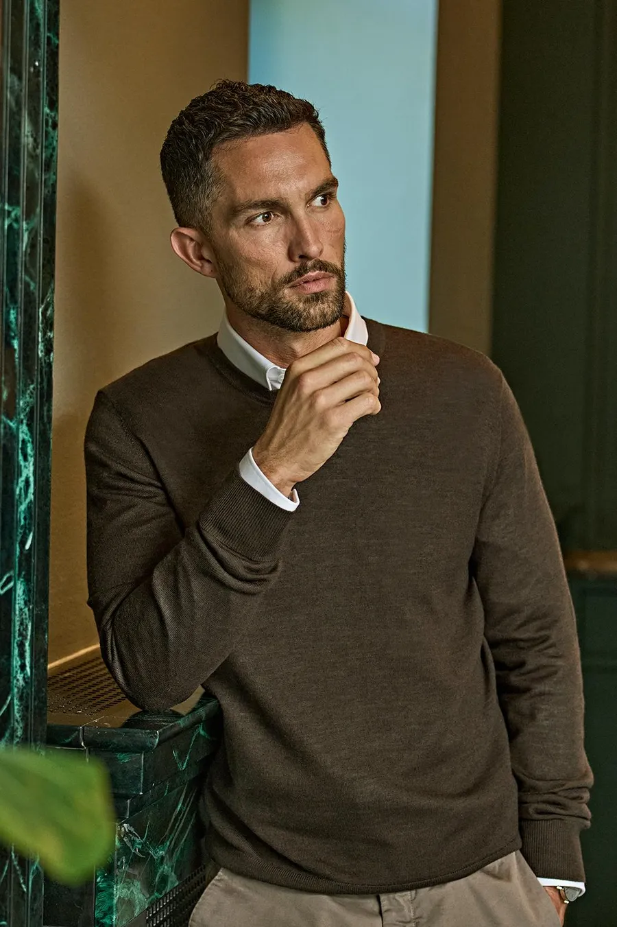 O-neck knitwear
