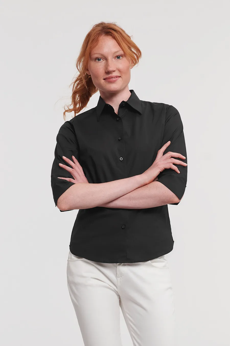Women's 3/4-sleeve stretch shirt