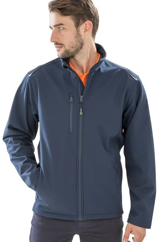 Recycled printable waterproof softshell jacket