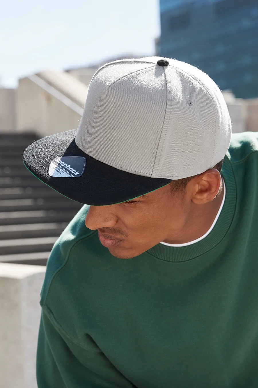 Original flat peak snapback cap
