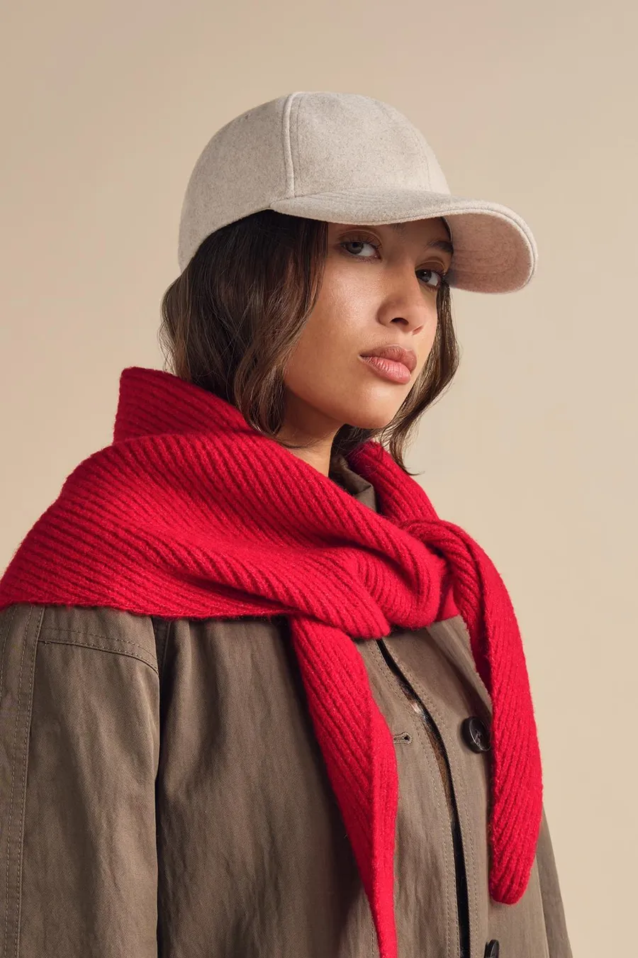 Wool blend cap