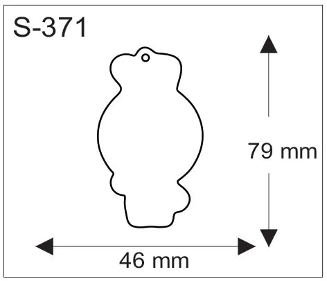 Eläinhahmon muotoinen pehmoheijastin, mitat 46 x 79 mm.