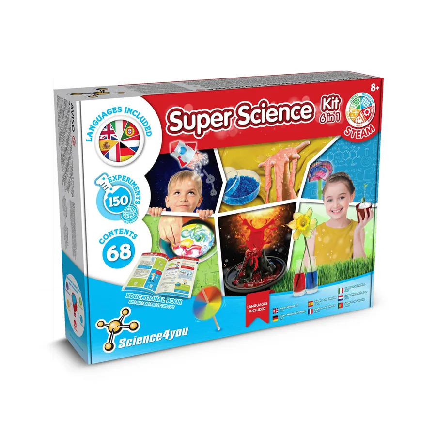 6 in 1 Super Science Kit I. Lasten koulutuspakkaus