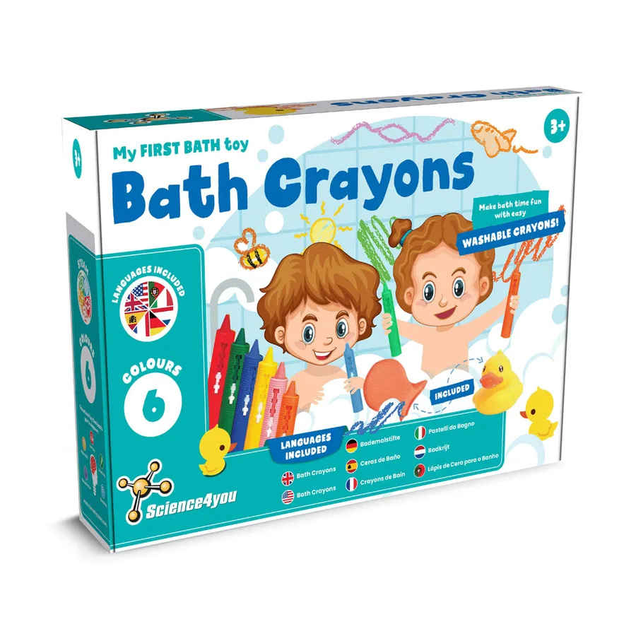 BATH CRAYONS. Opettavaisia leluja lapsille