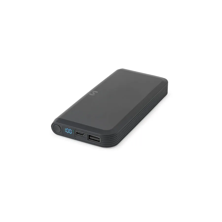 BECKER 10. 10 000 mAh:n varavirtalähde kierrätetystä ABS-muovista (100 % rABS) ja 15 W:n supernopea langaton laturi