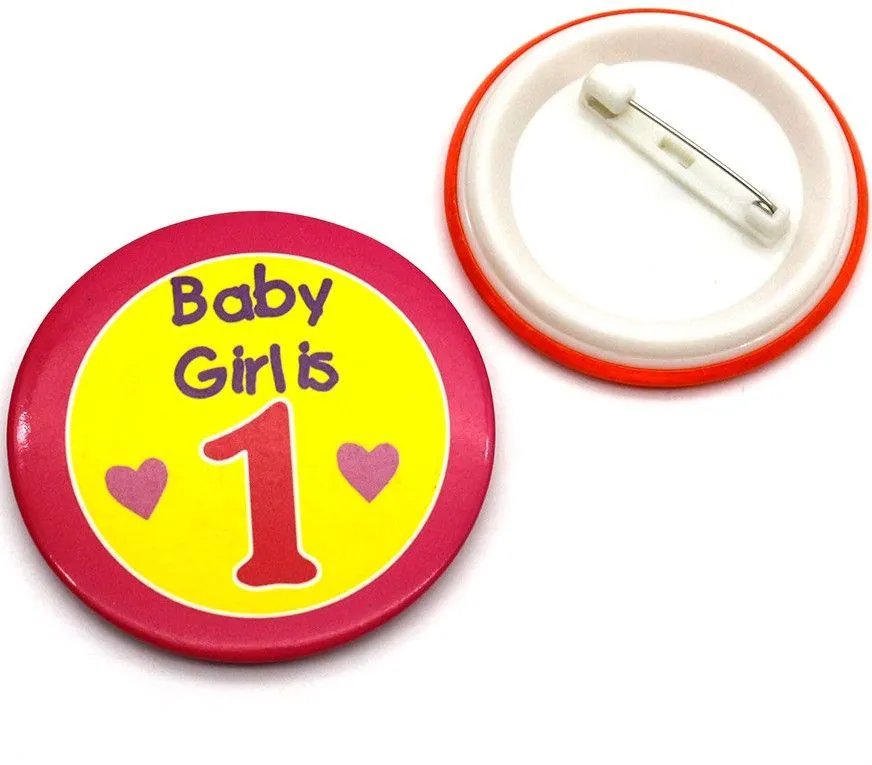 Button badge with your own print, 25–100 mm